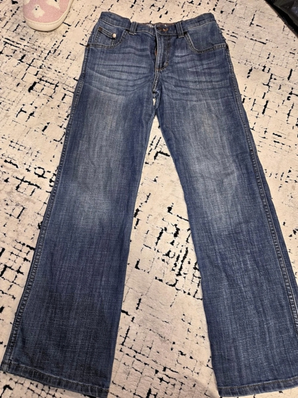 Wrangler Retro Relaxed Boot Cut Jeans Blue Size 12
